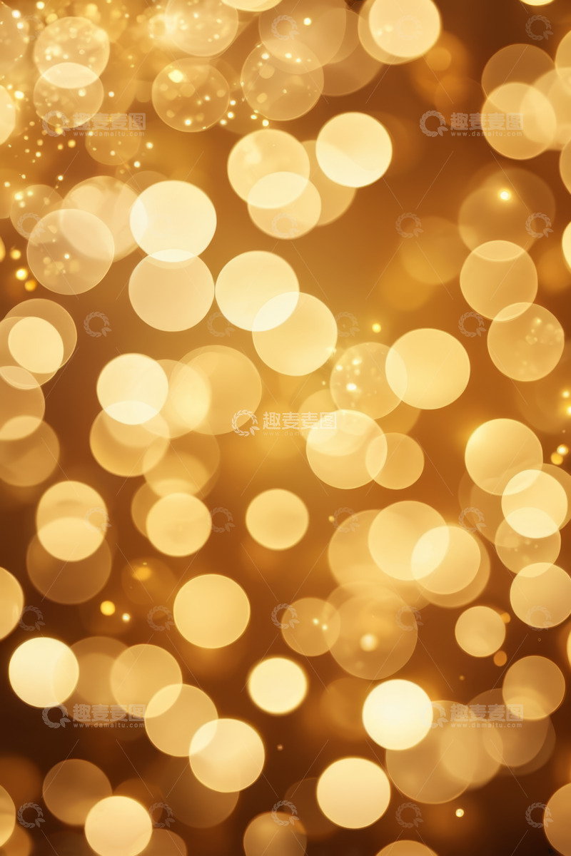 高清大图下载【趣麦麦图】金色光斑梦幻背景素材