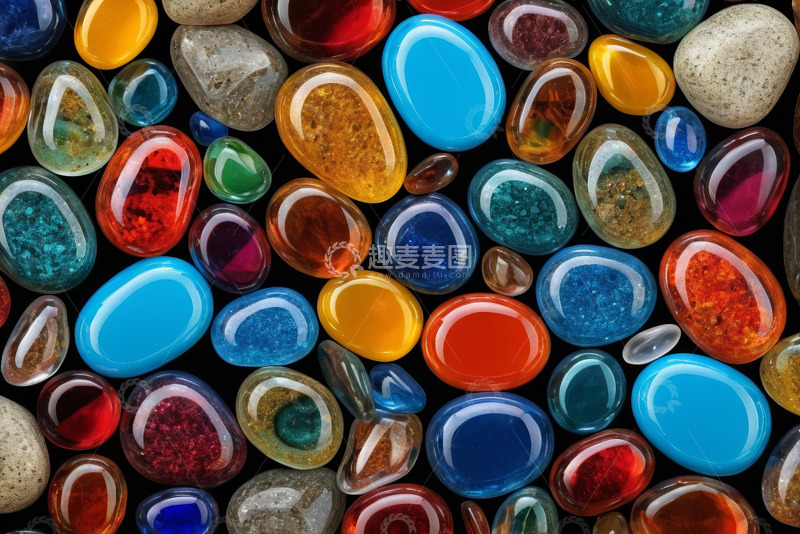 高清大图下载【趣麦麦图】多彩宝石纹理特写素材