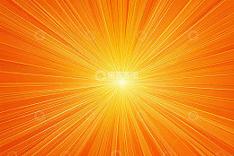 橙色放射状光线背景图