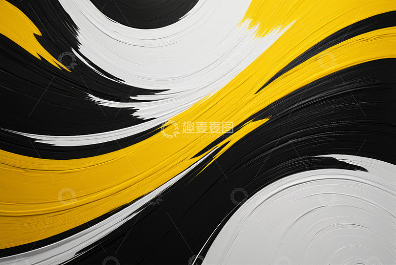 黄黑白三色抽象纹理背景
