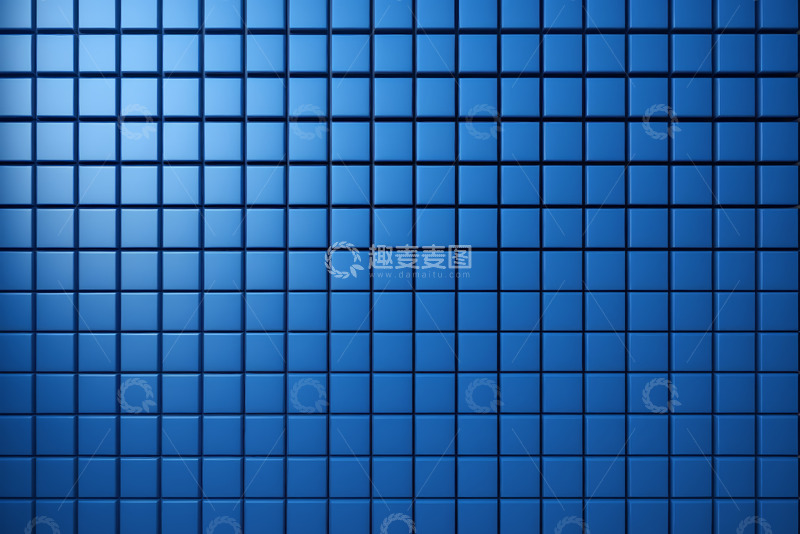高清大图下载【趣麦麦图】蓝色方格图案背景素材