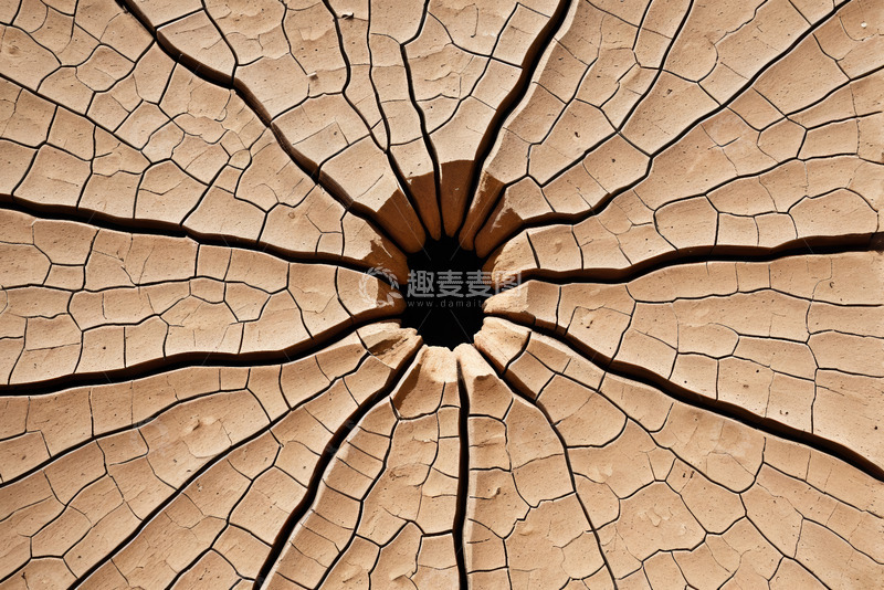 高清大图下载【趣麦麦图】干裂土地地面特写