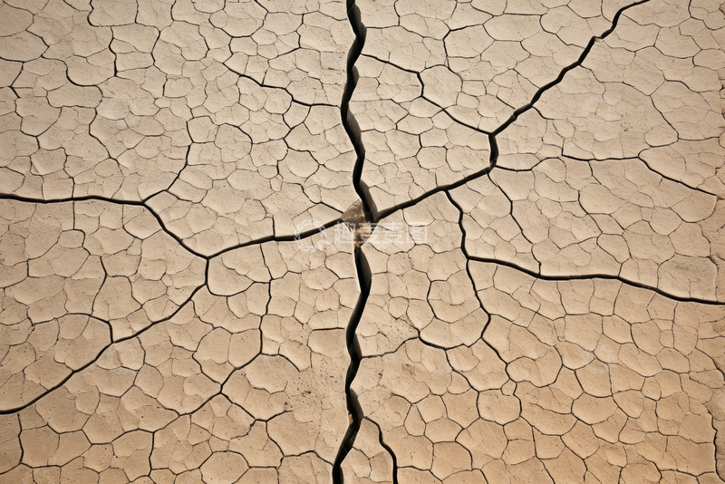 高清大图下载【趣麦麦图】干裂土地纹理特写