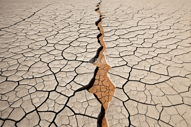 高清大图下载【趣麦麦图】干裂土地的干旱景象