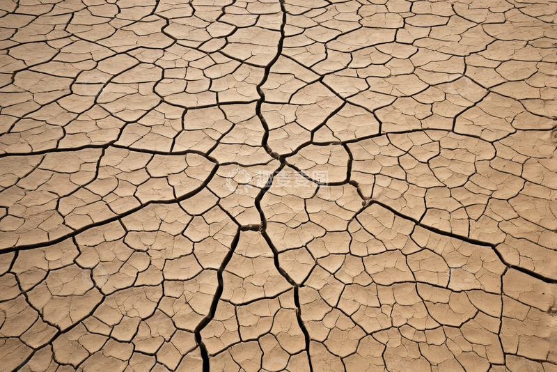 高清大图下载【趣麦麦图】干旱土地龟裂景象