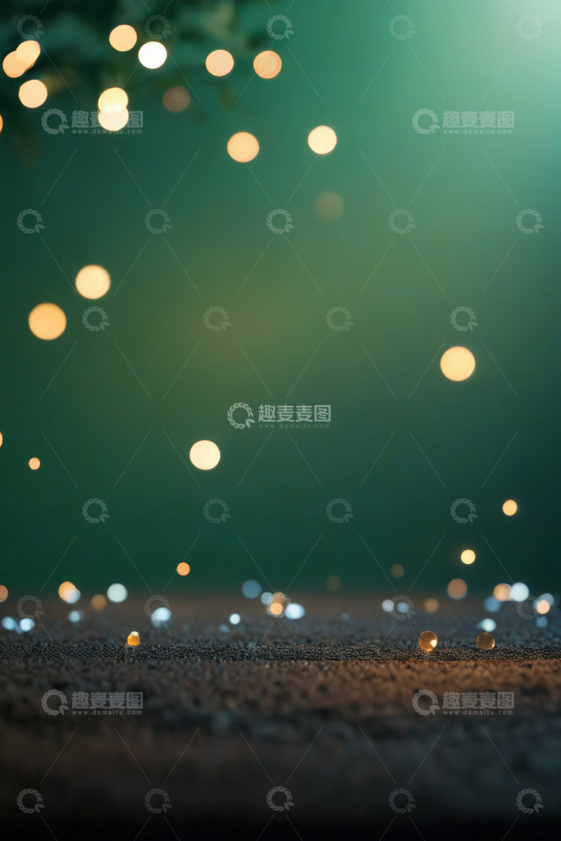 高清大图下载【趣麦麦图】绿色背景闪烁光斑素材