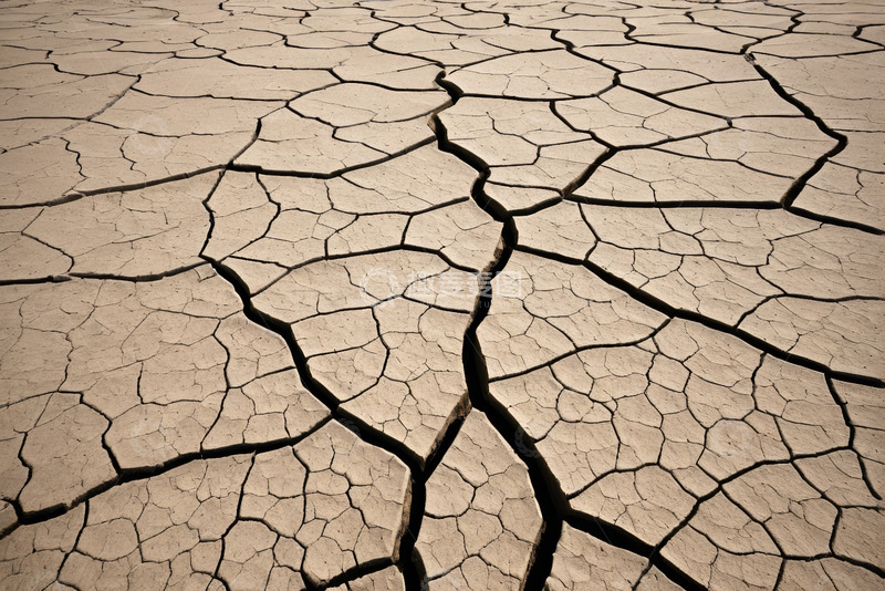 高清大图下载【趣麦麦图】干裂地面干旱景象