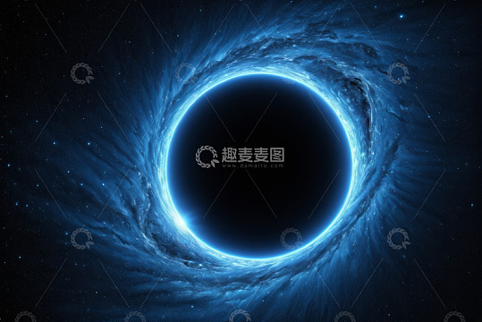 蓝色星空漩涡宇宙背景
