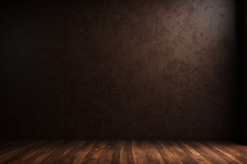 深色纹理背景木质地板场景
