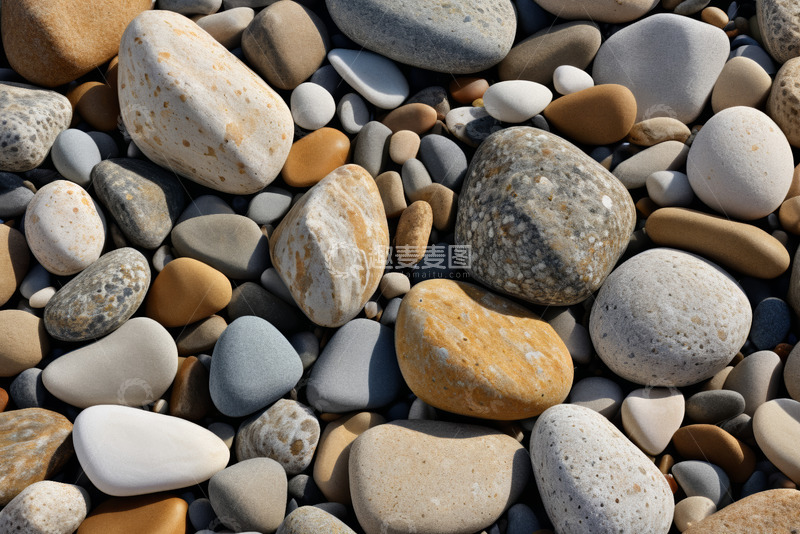 高清大图下载【趣麦麦图】多彩鹅卵石特写