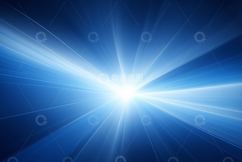 高清大图下载【趣麦麦图】蓝色放射光线背景素材
