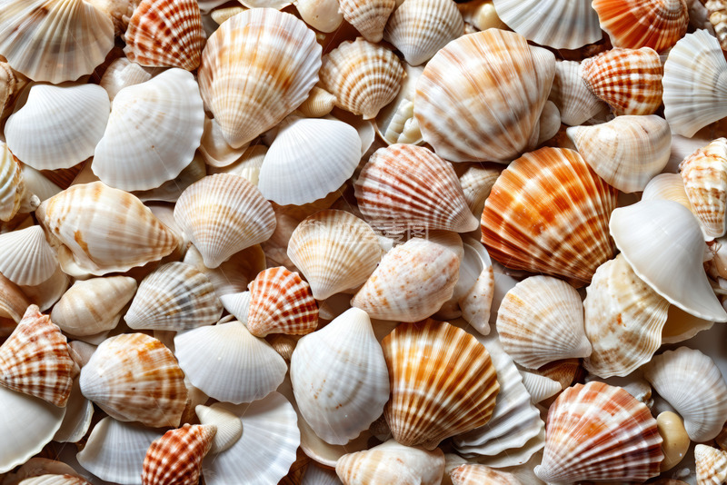 高清大图下载【趣麦麦图】多样贝壳特写