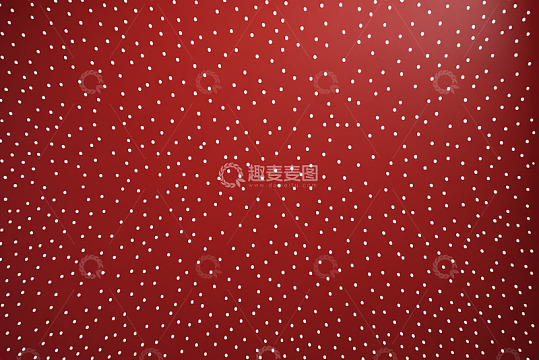 红色背景白色圆点图案