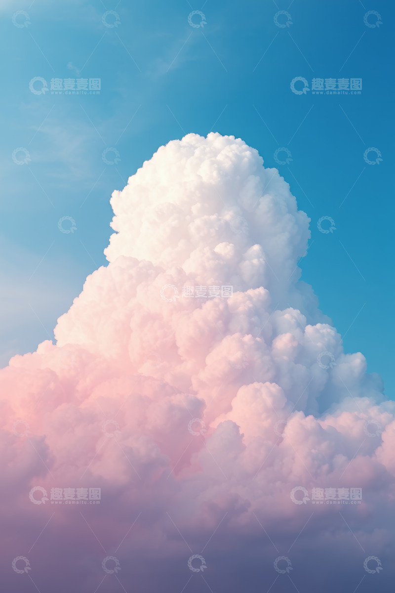 高清大图下载【趣麦麦图】蓝天白云大朵积云景象