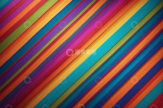 彩色斜纹条纹背景图案