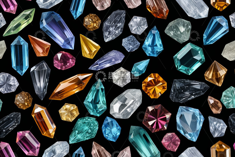 高清大图下载【趣麦麦图】多彩宝石素材