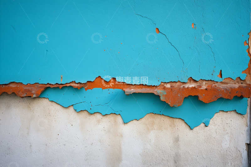 高清大图下载【趣麦麦图】剥落墙面纹理特写