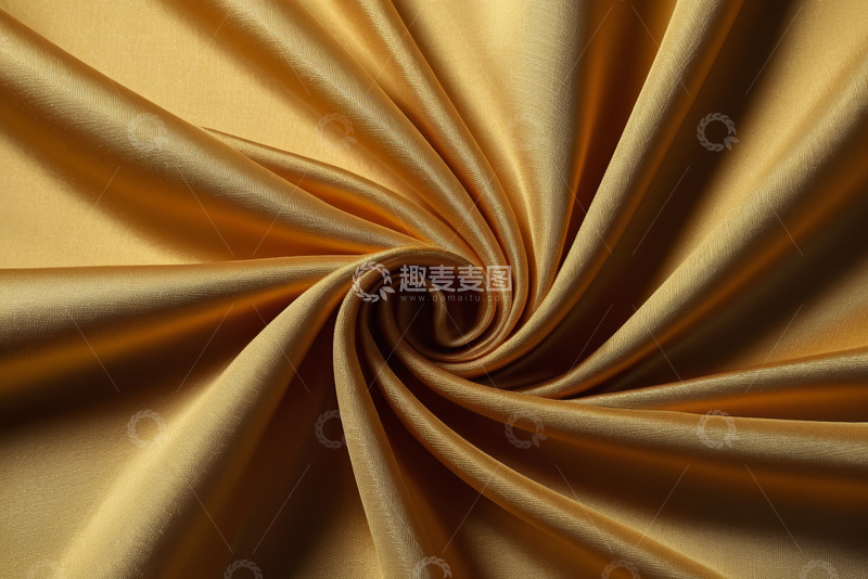 高清大图下载【趣麦麦图】金黄色织物纹理特写