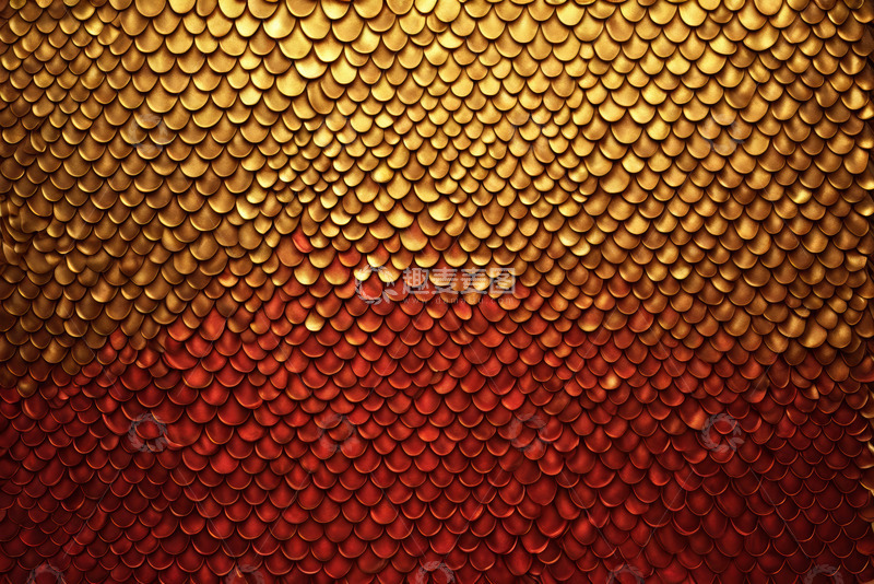 高清大图下载【趣麦麦图】渐变色彩鱼鳞状纹理背景