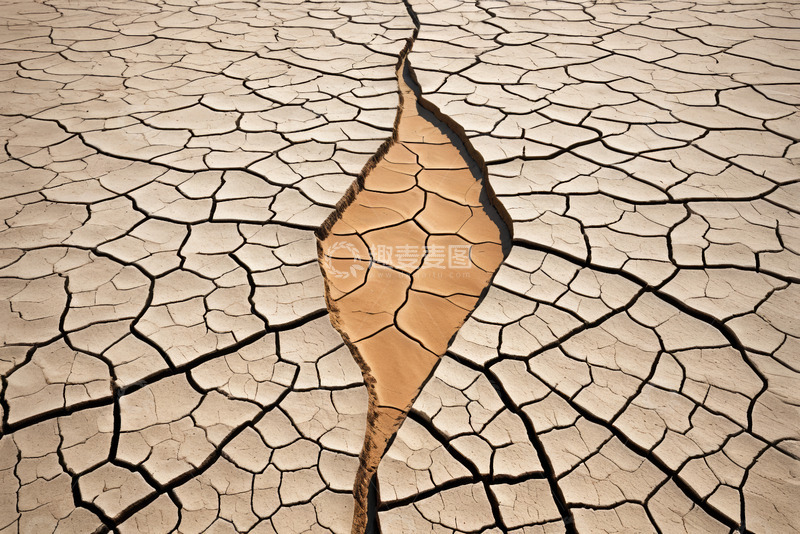 高清大图下载【趣麦麦图】干裂的土地与地面裂缝