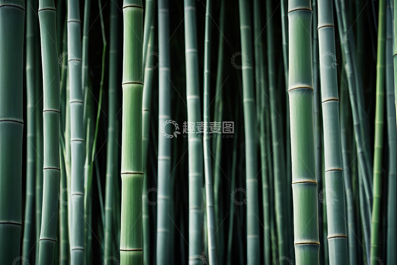 翠绿竹林自然景观素材