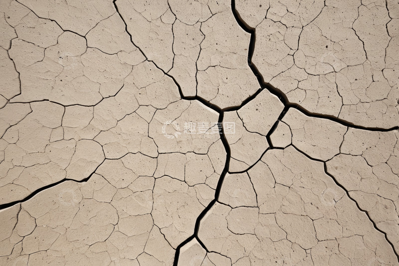 高清大图下载【趣麦麦图】干裂土地纹理特写