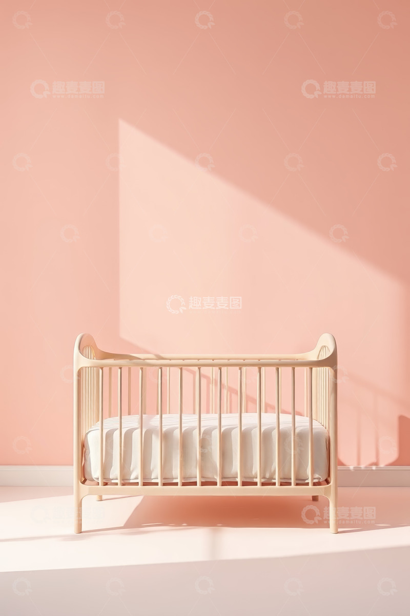 高清大图下载【趣麦麦图】室内婴儿床家居场景