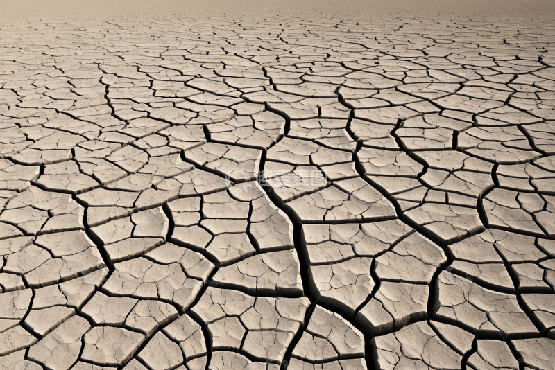 高清大图下载【趣麦麦图】干裂土地干旱景象