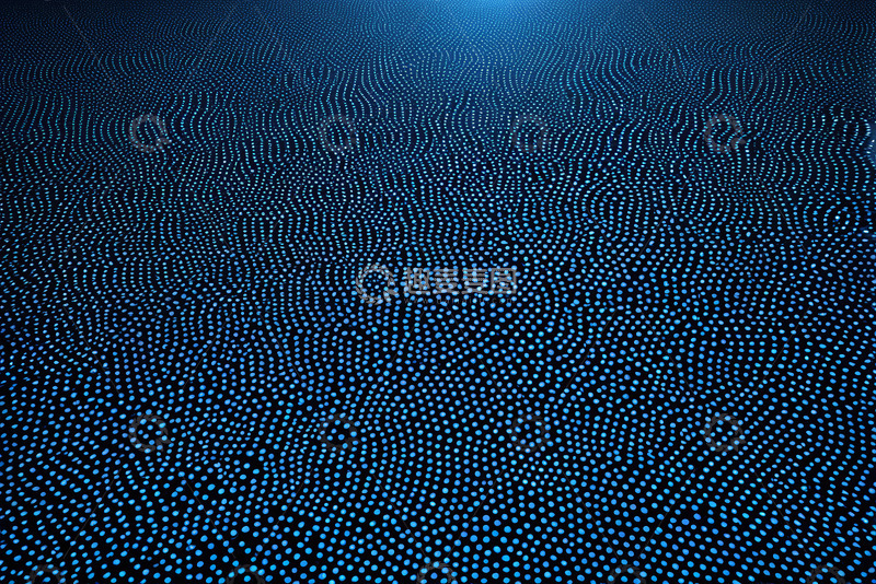 高清大图下载【趣麦麦图】蓝色抽象发光点状背景