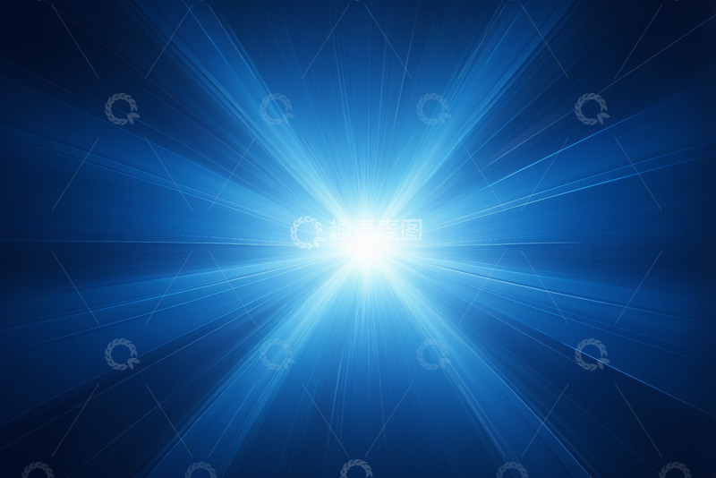 高清大图下载【趣麦麦图】蓝色放射光芒背景