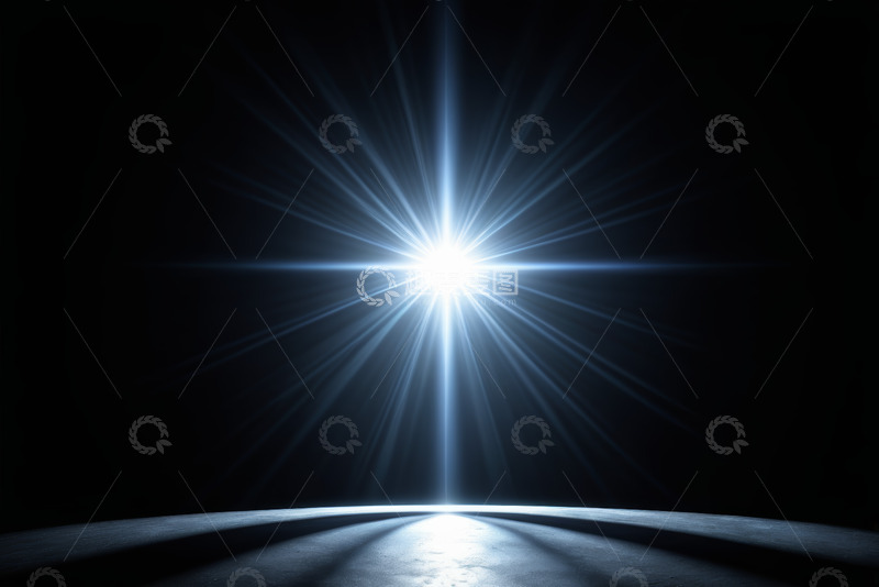 高清大图下载【趣麦麦图】黑色背景下的耀眼光芒