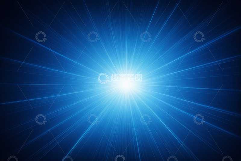 高清大图下载【趣麦麦图】蓝色放射光线背景
