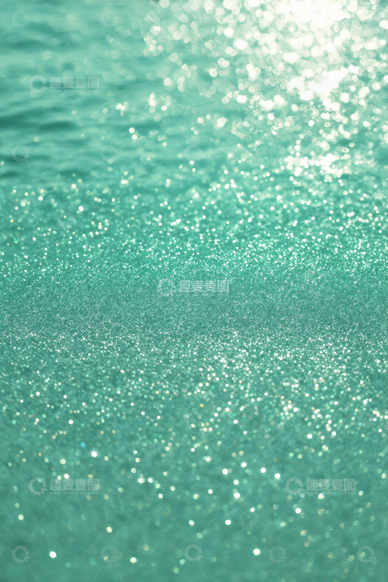 高清大图下载【趣麦麦图】波光粼粼的蓝绿色水面