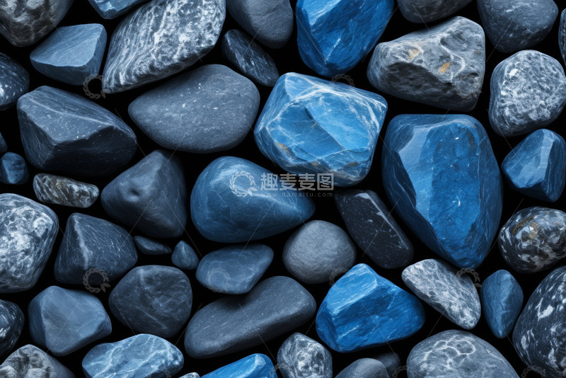 高清大图下载【趣麦麦图】蓝色石头特写素材