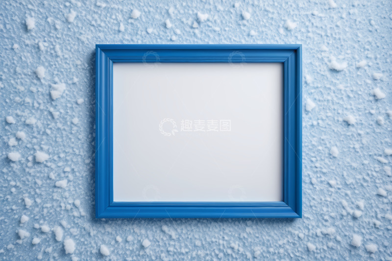 高清大图下载【趣麦麦图】蓝色相框置于纹理背景上