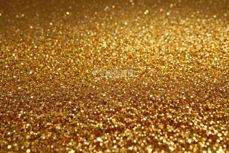 高清大图下载【趣麦麦图】金色闪光抽象纹理背景素材