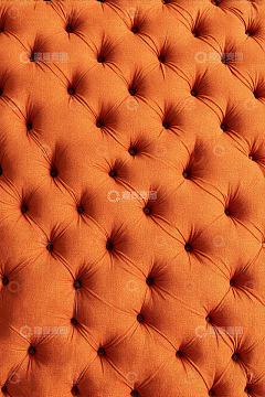 橙色织物装饰纹理特写