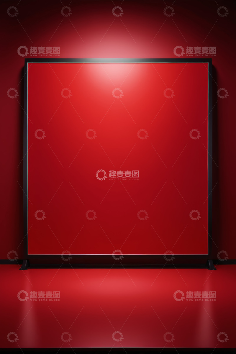 高清大图下载【趣麦麦图】红色背景展板展示场景