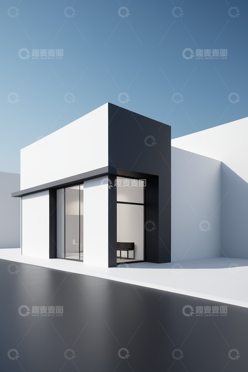 高清大图下载【趣麦麦图】现代简约风格建筑外观