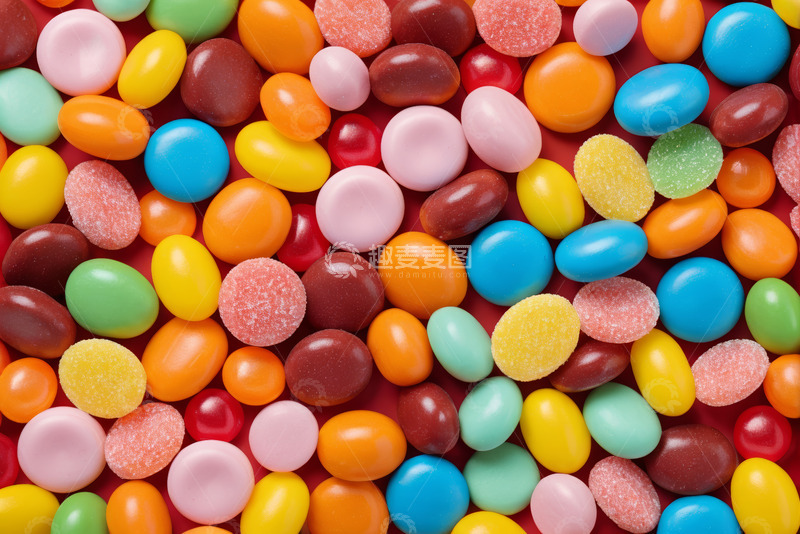 高清大图下载【趣麦麦图】多彩糖果特写