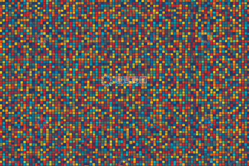 高清大图下载【趣麦麦图】彩色方块拼接抽象背景图案