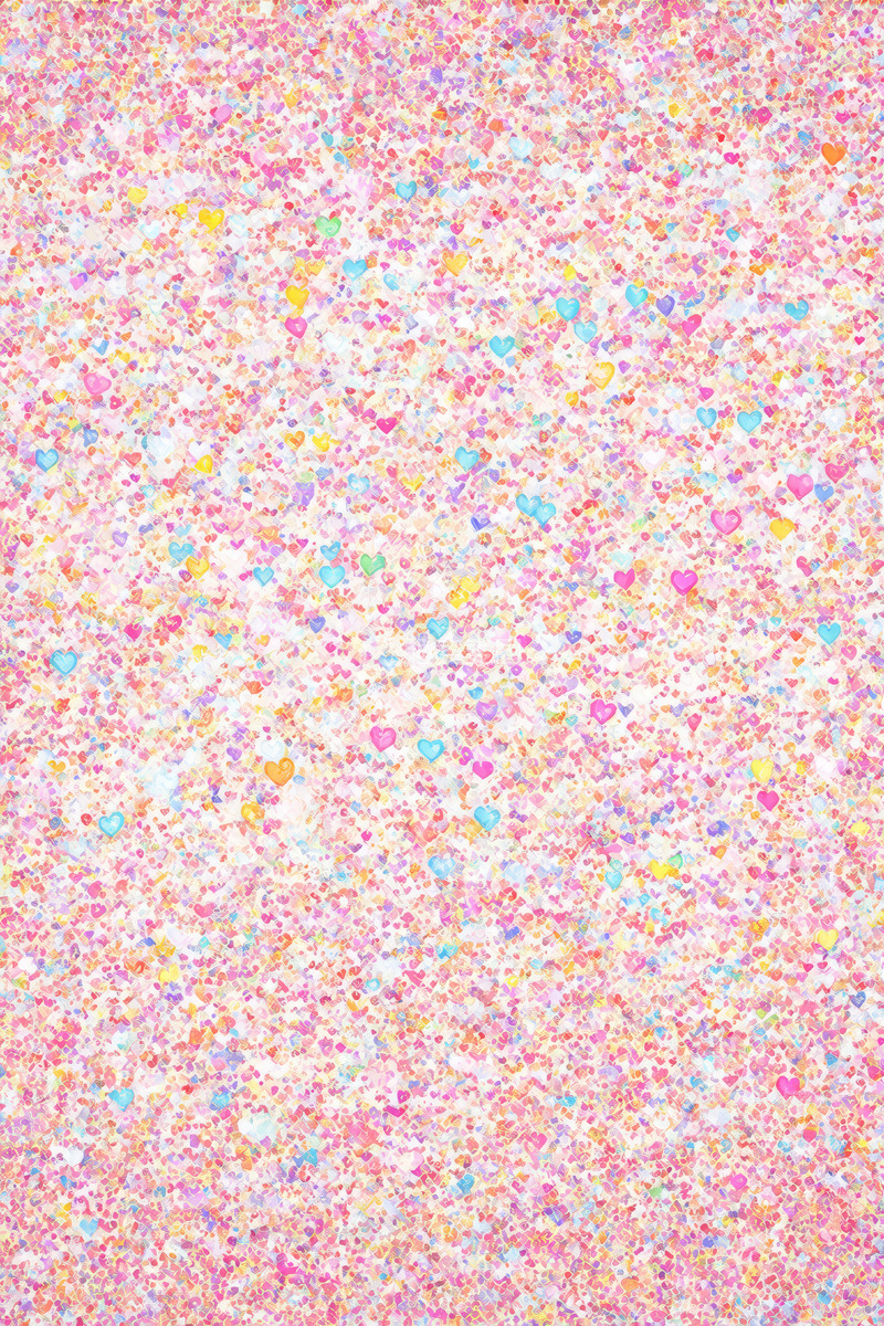 高清大图下载【趣麦麦图】粉色心形背景纹理素材