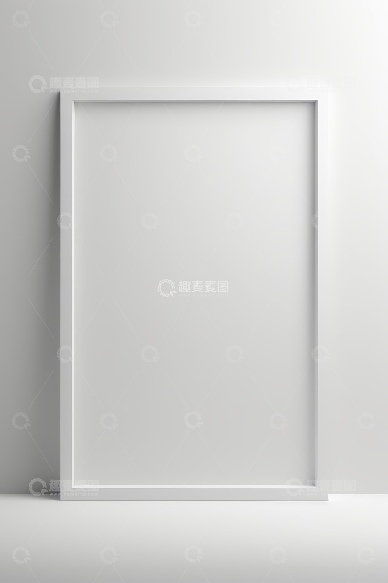 高清大图下载【趣麦麦图】白色现代风格空白画框