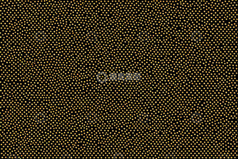 高清大图下载【趣麦麦图】黑色背景金色圆点图案素材