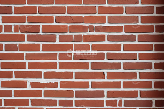 红色砖墙纹理特写