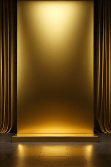 金色幕布舞台背景