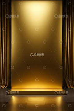 金色幕布舞台背景