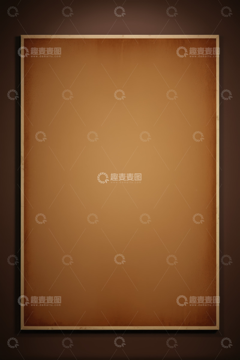 高清大图下载【趣麦麦图】复古边框棕褐色背景素材