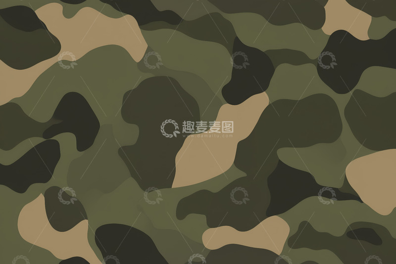 高清大图下载【趣麦麦图】迷彩图案背景素材