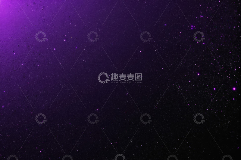 高清大图下载【趣麦麦图】紫色星空背景